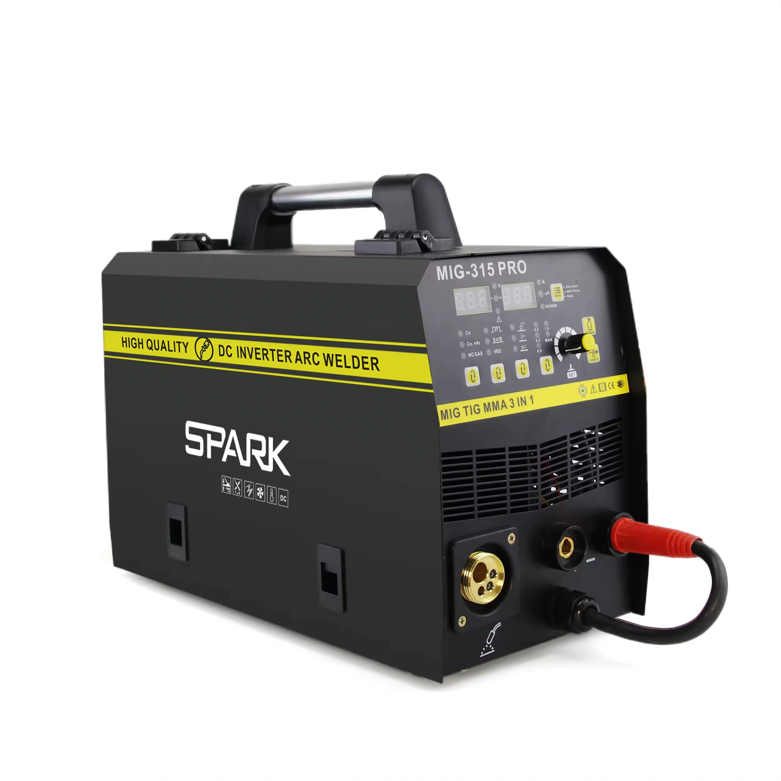 კემპის და შედუღების აპარატი CO2 გაზზე და FLUX მავრთულზე - SPARK MIG-315 Pro C02