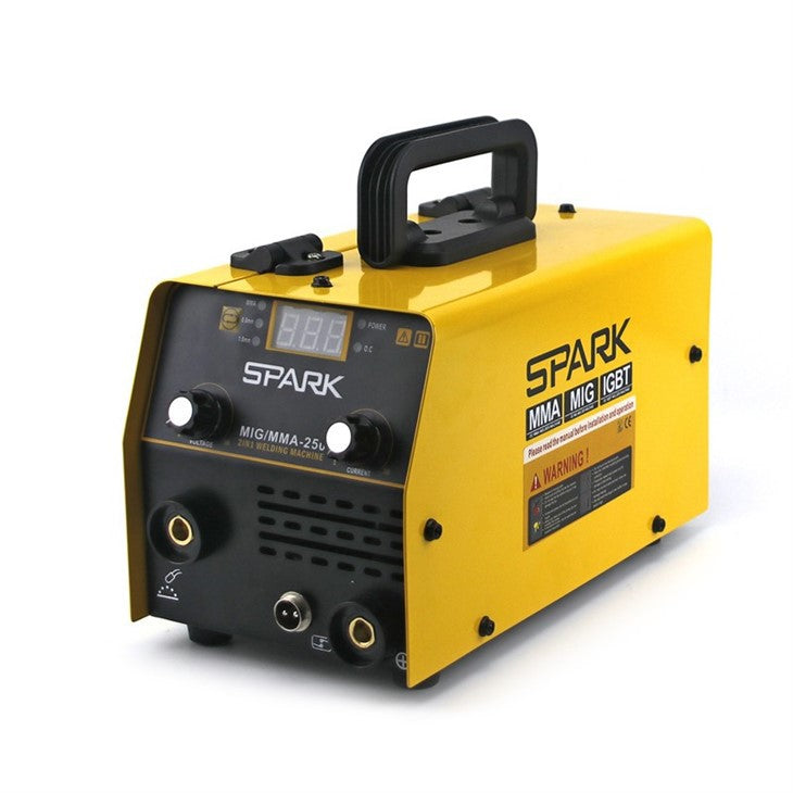 კემპის და შედუღების აპარატი FLUX მავრთულზე - SPARK MIG 250 - MIG/MMA