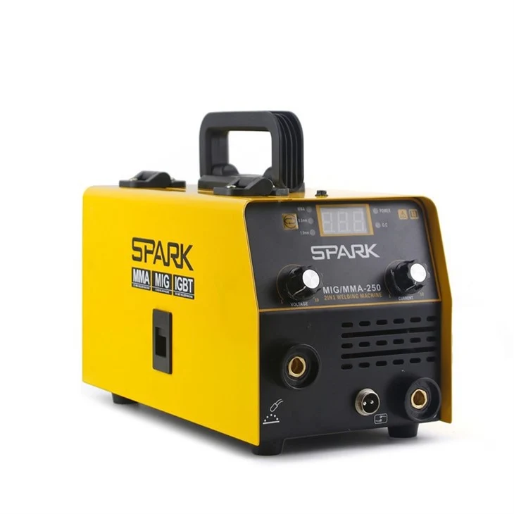 კემპის და შედუღების აპარატი FLUX მავრთულზე - SPARK MIG 250 - MIG/MMA - 4